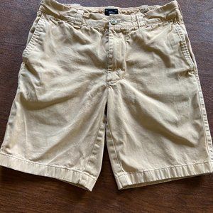 J. Crew Men's Flat Front Shorts 28W Tan